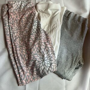 Stylish Kids Bottoms Set - Pink, White, and Gray